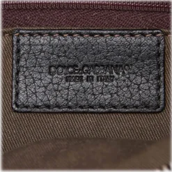 Dolce & Gabbana Vintage - Leopard Printed Cotton Crossbody Bag - Brown - Leather Handbag - Luxury High Quality - Avvenice