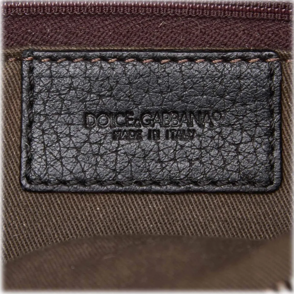 Dolce & Gabbana Vintage - Leopard Printed Cotton Crossbody Bag - Brown - Leather Handbag - Luxury High Quality - Avvenice