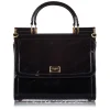 Dolce & Gabbana Vintage - Mini Sicily Satchel Bag - Black - PVC Handbag - Luxury High Quality - Avvenice