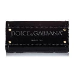 Dolce & Gabbana Vintage - Mini Sicily Satchel Bag - Black - PVC Handbag - Luxury High Quality - Avvenice