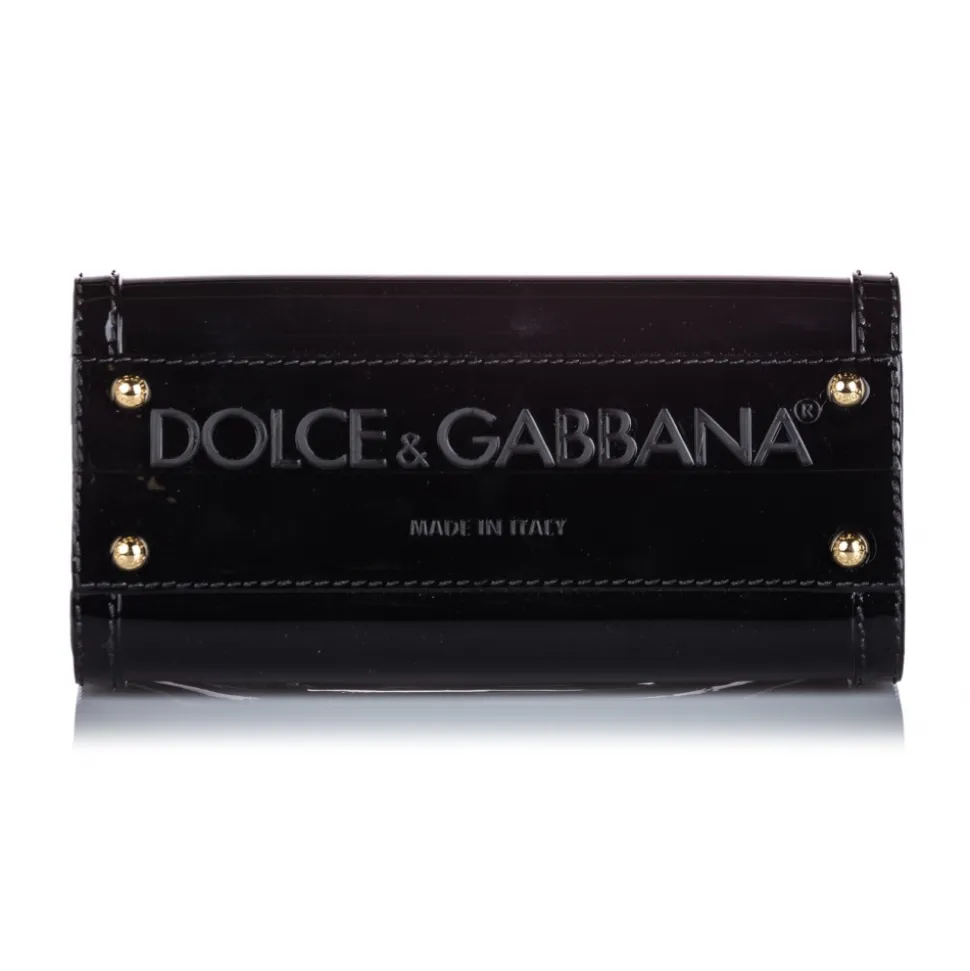 Dolce & Gabbana Vintage - Mini Sicily Satchel Bag - Black - PVC Handbag - Luxury High Quality - Avvenice