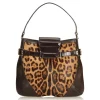 Dolce & Gabbana Vintage - Leopard Printed Pony Hair Hobo Bag - Brown - Leather Handbag - Luxury High Quality - Avvenice