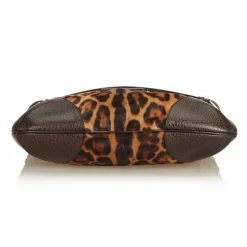 Dolce & Gabbana Vintage - Leopard Printed Pony Hair Hobo Bag - Brown - Leather Handbag - Luxury High Quality - Avvenice
