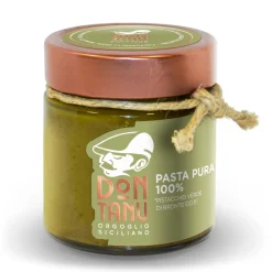 Don Tanu - Pure Paste of Green Pistachio from Bronte P.D.O. - Artisan Paste - Sicily - Italy - 200 g - Avvenice
