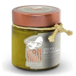 Don Tanu - Sweet Spreadable Cream of Green Pistachio from Bronte P.D.O. - Artisan Sweets - Sicily - Italy - 200 g - Avvenice