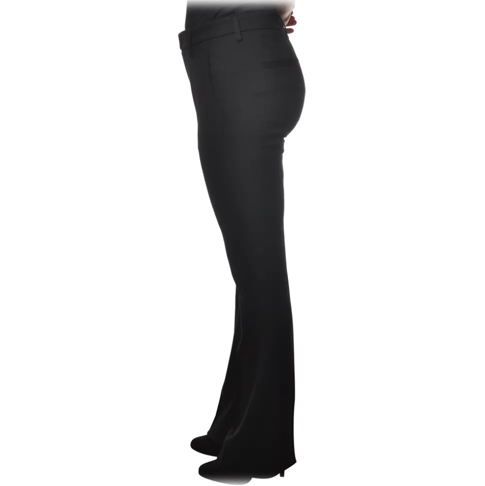 Dondup - Amelie Trousers Made of Stretch Fabric - Black - Trousers - Luxury Exclusive Collection - Avvenice
