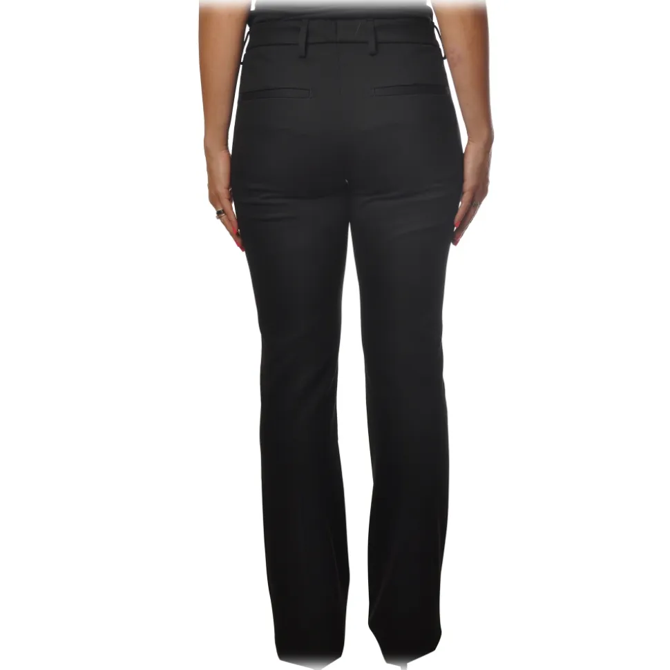 Dondup - Amelie Trousers Made of Stretch Fabric - Black - Trousers - Luxury Exclusive Collection - Avvenice