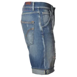 Dondup - Bermuda in Ripped Denim - Blue Jeans - Trousers - Luxury Exclusive Collection - Avvenice