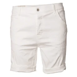 Dondup - Bermuda in Ripped Denim - White - Trousers - Luxury Exclusive Collection - Avvenice