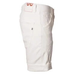 Dondup - Bermuda in Ripped Denim - White - Trousers - Luxury Exclusive Collection - Avvenice