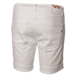 Dondup - Bermuda in Ripped Denim - White - Trousers - Luxury Exclusive Collection - Avvenice