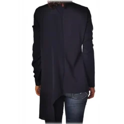 Dondup - Blouse with Side Insert - Blue - Top - Luxury Exclusive Collection - Avvenice