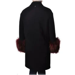 Dondup - Coat with Fur Cuffs - Blue - Jacket - Luxury Exclusive Collection - Avvenice
