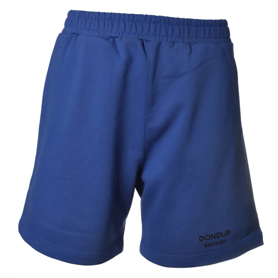 Dondup - Cotton Bermuda with Logo - Blue Royal - Trousers - Luxury Exclusive Collection - Avvenice