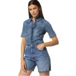 Dondup - Cotton Western Shirt - Blue - Shirt - Luxury Exclusive Collection - Avvenice