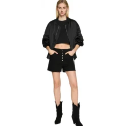 Dondup - Cropped T-shirt with Beaded Detail - Black - T-shirt - Luxury Exclusive Collection - Avvenice