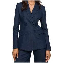 Dondup - Denim Double-Breasted Jacket - Blue - Jacket - Luxury Exclusive Collection - Avvenice