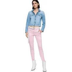 Dondup - Denim Jacket with Application Detail - Blue - Jacket - Luxury Exclusive Collection - Avvenice