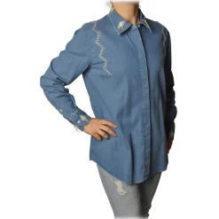 Dondup - Denim Shirt - Blue Jeans - Shirt - Luxury Exclusive Collection - Avvenice