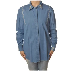 Dondup - Denim Shirt - Blue Jeans - Shirt - Luxury Exclusive Collection - Avvenice