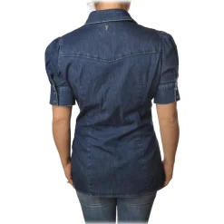 Dondup - Denim Shirt Western Model - Blue Jeans - Shirt - Luxury Exclusive Collection - Avvenice