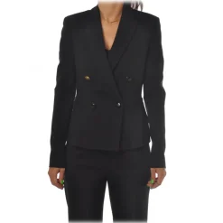 Dondup - Double-breasted Jacket with Various Buttons - Black - Jacket - Luxury Exclusive Collection - Avvenice