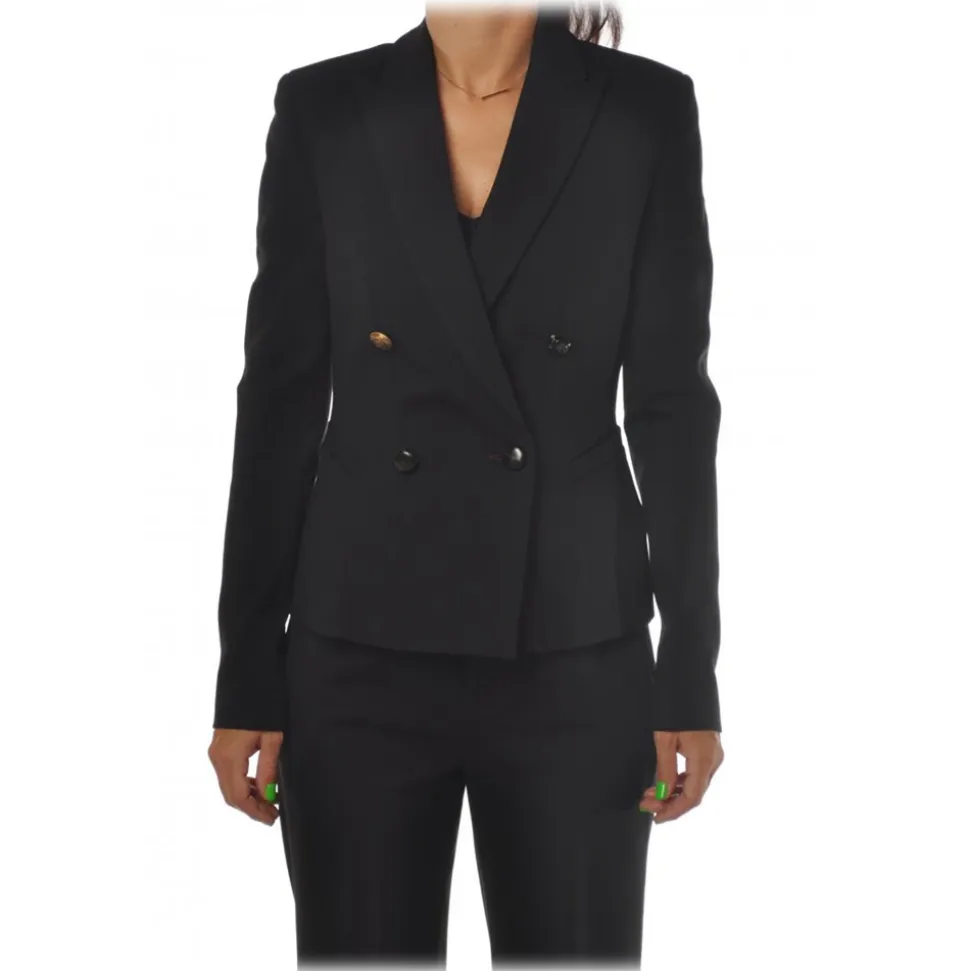 Dondup - Double-breasted Jacket with Various Buttons - Black - Jacket - Luxury Exclusive Collection - Avvenice