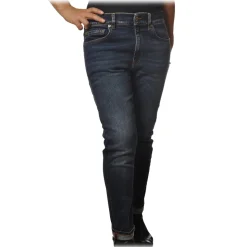 Dondup - Five Pocket Jeans Mila Model - Dark Denim - Trousers - Luxury Exclusive Collection - Avvenice