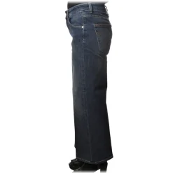 Dondup - Five Pocket Jeans Avenue Model - Dark Denim - Trousers - Luxury Exclusive Collection - Avvenice