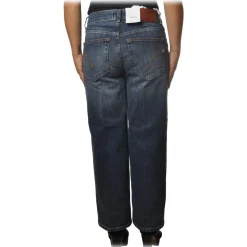 Dondup - Five Pocket Jeans Avenue Model - Dark Denim - Trousers - Luxury Exclusive Collection - Avvenice