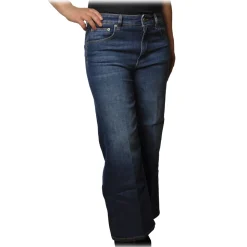 Dondup - Five Pockets Jeans Wide Leg - Blue Jeans - Trousers - Luxury Exclusive Collection - Avvenice