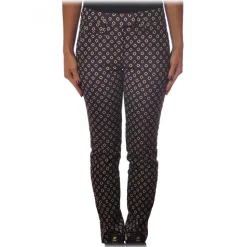 Dondup - Geometric Patterned Trousers - Blue - Trousers - Luxury Exclusive Collection - Avvenice
