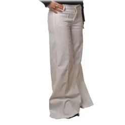 Dondup - High-Waisted Jeans Model Flaire - White - Trousers - Luxury Exclusive Collection - Avvenice