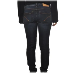 Dondup - High-Waisted Jeans Model Monroe - Blue Denim - Trousers - Luxury Exclusive Collection - Avvenice
