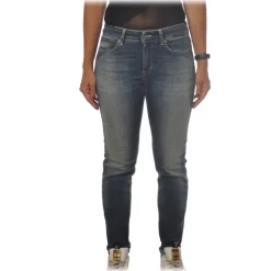 Dondup - High-Waisted Jeans Model Monroe - Washed Blue - Trousers - Luxury Exclusive Collection - Avvenice