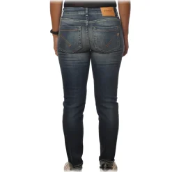 Dondup - High-Waisted Jeans Model Monroe - Washed Blue - Trousers - Luxury Exclusive Collection - Avvenice