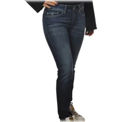 Dondup - High-Waisted Jeans Model Monroe - Dark Blue - Trousers - Luxury Exclusive Collection - Avvenice