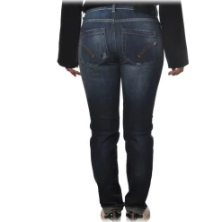 Dondup - High-Waisted Jeans Model Monroe - Dark Blue - Trousers - Luxury Exclusive Collection - Avvenice