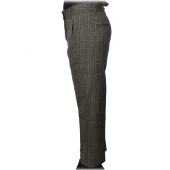 Dondup - Ivy Model Trousers Straight Leg - Black/Cream - Trousers - Luxury Exclusive Collection - Avvenice