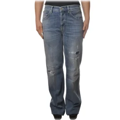 Dondup - Jeans Five Pockets Wide Leg - Blue Jeans - Trousers - Luxury Exclusive Collection - Avvenice