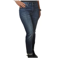 Dondup - Jeans Five Pockets Straight Leg - Blue Jeans - Trousers - Luxury Exclusive Collection - Avvenice