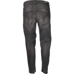 Dondup - Jeans Straight Leg with Stitched Tears - Gray - Trousers - Luxury Exclusive Collection - Avvenice