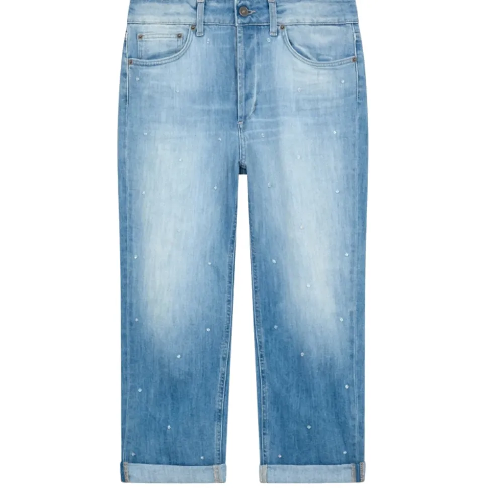 Dondup - Jeans with Dot Light Appliqué Detail - Blue - Trousers - Luxury Exclusive Collection - Avvenice