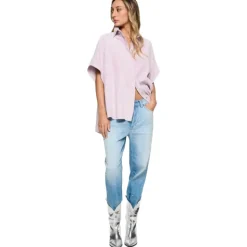 Dondup - Jeans with Dot Light Appliqué Detail - Blue - Trousers - Luxury Exclusive Collection - Avvenice