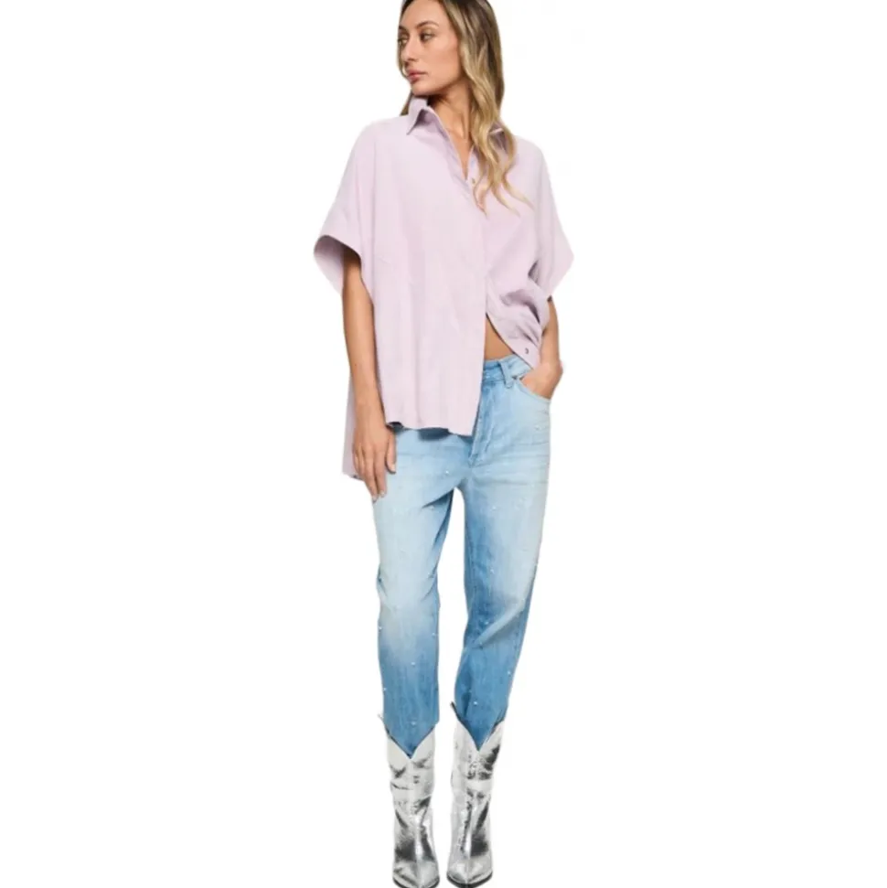 Dondup - Jeans with Dot Light Appliqué Detail - Blue - Trousers - Luxury Exclusive Collection - Avvenice