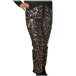 Dondup - Jeans with Sequins and Bezel Applications - Black - Trousers - Luxury Exclusive Collection - Avvenice