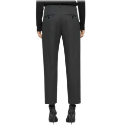 Dondup - Jewel Button Loose Trousers - Grey - Trousers - Luxury Exclusive Collection - Avvenice