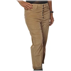 Dondup - Koons Trousers with Five Pockets - Sand - Trousers - Luxury Exclusive Collection - Avvenice