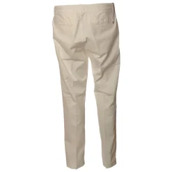 Dondup - Lightweight Cotton Trousers - White - Trousers - Luxury Exclusive Collection - Avvenice