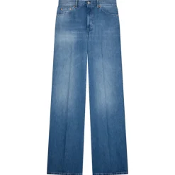 Dondup - Lightweight Denim Canvas Flared Jeans - Blue - Trousers - Luxury Exclusive Collection - Avvenice
